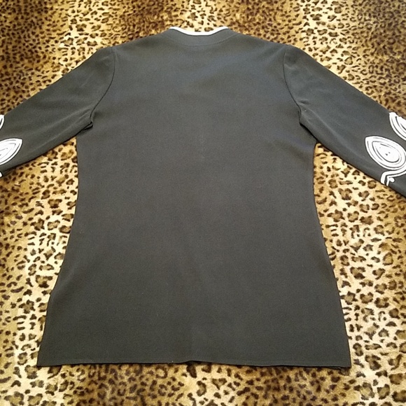 Ming Wang Women's 3/4 length shirt - Picture 3 of 4